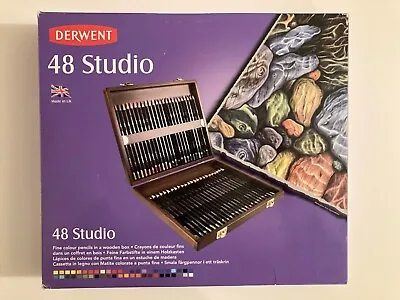 Derwent Studio Pencils 48 Colour Wooden Box • £79