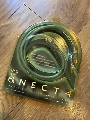 £39.95 • Buy Excellent QED QNECT 4 RCA Interconnect HiFI Audio Cables 0.5m - Boxed
