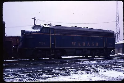 Original Rail Slide - WAB Wabash 724 No Location 12-1966 • $4.97