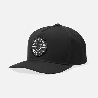 $49.95 • Buy Brixton Crest C MP Snapback Cap In Black