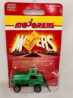 Majorette Movers 259 Mercedes Benz Unimog Snow Plow 1990 Made In France • $12