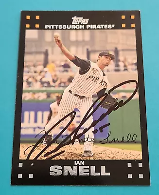 IAN SNELL Hand Signed 2007 Topps #82 Pittsburgh Pirates Autograph Auto Card • $5.99