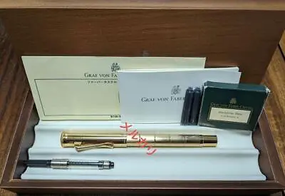 Faber Castel Anello Gold Fountain Pen #6a7680 • $1677