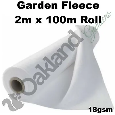 Garden Plant Fleece Frost Protection Winter Cover 2m X 100m 18gsm Horticultural • £35.95