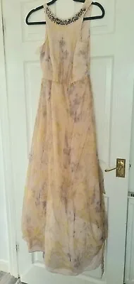 Coast Gaella Prom Gown Ball Long Full Length  Maxi Print Dress - Size 8 👗 • £49.99
