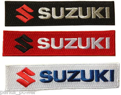 Suzuki Iron On Embroidered Patch Motorcycles Cars Bikers  • $4.95