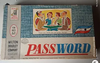 Vintage 1962 Milton Bradley Game: PASSWORD Game Volume 2 • $15