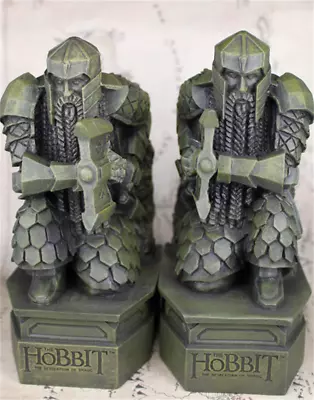 Bookends The Lonely Mountain Smaug Hobbit Lord Of The Rings Dwarf Axe Version • $48.18