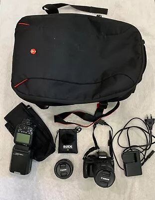 Canon EOS 100D/Rebel SL1 Camera With Full Kit • $700