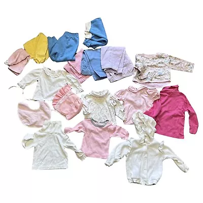 17 Pc Mixed Lot Bundle Misc Vintage 80/90s Infant Clothing Baby Child Girl • $17.08