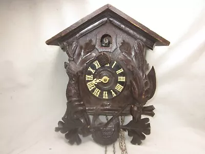 Parts / Repair Vintage Schatz 8 Day German Cuckoo Clock Rabbit Pheasant Wood • $85