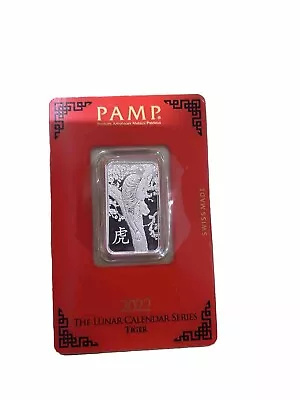 Silver Bar Year Of The Tiger PAMP 2022 • £26