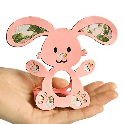 Easter Bunny Egg Holder Box Metal Cutting Dies Scrapbooking Paper Die Craft Make • £5.87