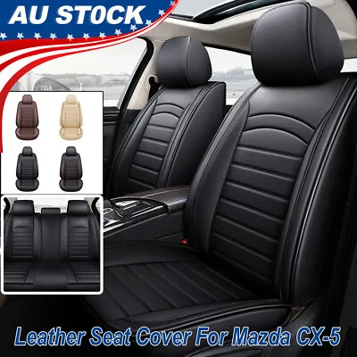 Breathable PU Leather Car Seat Covers Front/Full Set Row Cushions For Mazda CX-5 • $107.47