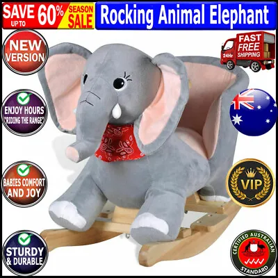 VidaXL Rocking Animal Elephant High-Quality Baby Wonderful Rocker Elephant Look • $126.50