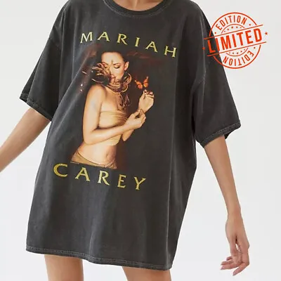 New Popular Mariah Carey Butterfly Cotton Black Unisex All Size Shirt VM1394 • $18.95