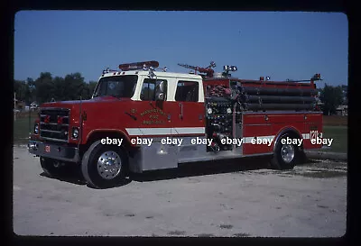 Manhattan IL 1985 International Pierce Pumper Fire Apparatus Slide. • $5