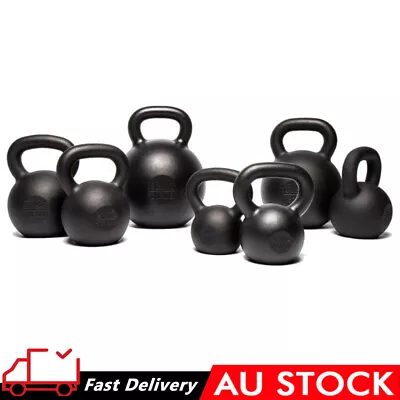 4KG- 36KG Cast Iron Kettlebell Powder Coating Cross Weight Lifting Dumbbell Gym • $44.99