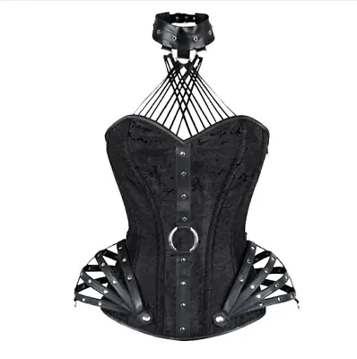 Steampunk Corset Top Gothic Sexy Halter Steel Boned Bandage Corset • $26.99