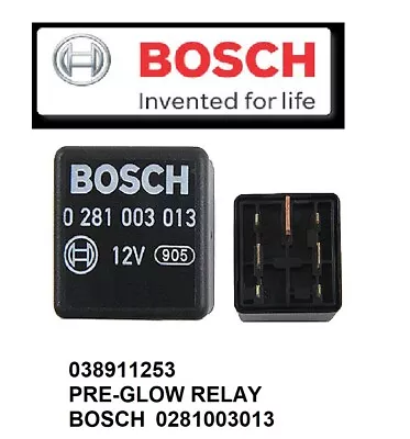 $57.99 • Buy OE BOSCH Diesel Glow Plug Control Relay Module (7 Pin) For VW TDI 1.9L Diesel 