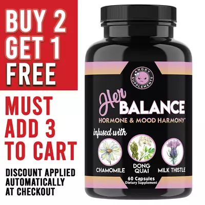 Her Balance Women's PMS Menopause Relief Estrogen Balance Bloating Hot Flashes • $14.99