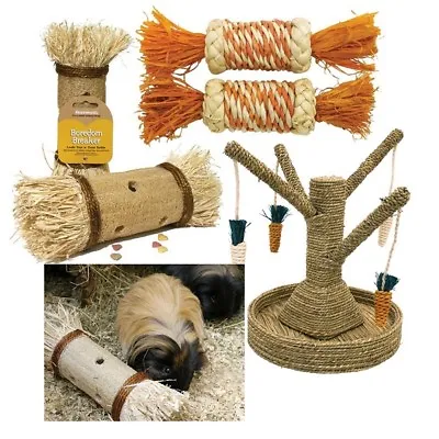 £6.89 • Buy Rosewood Boredom Breaker Loofa Corn Seagrass & Sisal Gnaw Chew Fun Activity Toy