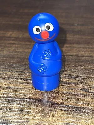 Vtg. Sesame Street Fisher Price Little People Grover Figure Muppets Inc 1971 • $34.99