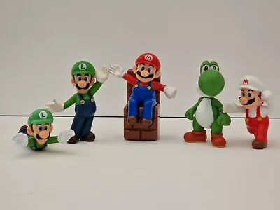 Official Nintendo McDonald's 4” Mario Figure Bundle X 5 Mario Luigi Yoshi Bros • £6.99