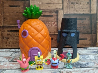 £54.95 • Buy Spongebob Squarepants Bikini Bottom Pineapple And Squidward House - Simba