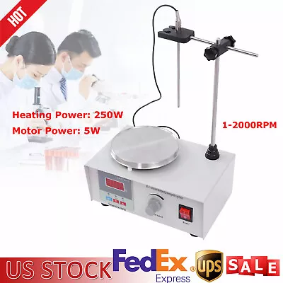 Digital Magnetic Stirrer W/ Heating Plate Digital Hotplate Mixer Stir Bar 2000ml • $60