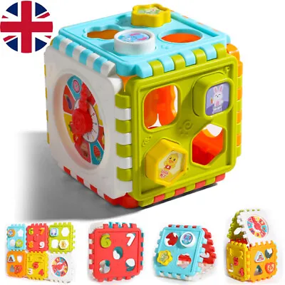 Baby Activity Cube Play Centre Music Toys Educational Early Learning Kids Gift C • £6.88