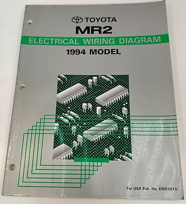 1994 Toyota  OEM  MR2   Repair Manual  ELECTRICAL WIRING DIAGRAM EWD201U • $29.95