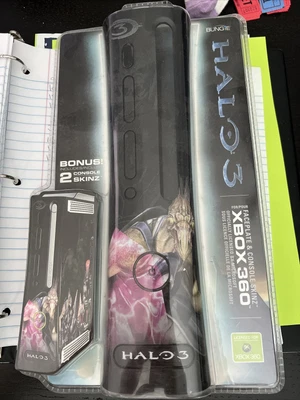 $56 • Buy New HALO 3 XBOX 360 FACEPLATE + 2 Skinz Gaming Cover Bungie RARE
