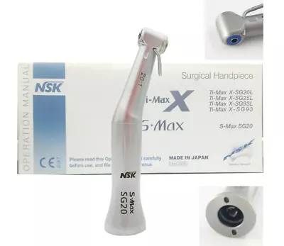 $114.75 • Buy NSK S-Max SG20 Dental Handpiece Surgical Implant Reduction LED/Non LED 1:20