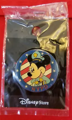 Disney Store Mickey Mouse NYPD Button Pin NIB • $6