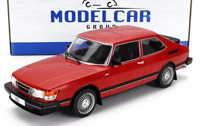 Superb Mcg Model Car Group 1/18 Diecast 1981 Saab 900 Gl 900gl In Red Mgc18340 • £71.95