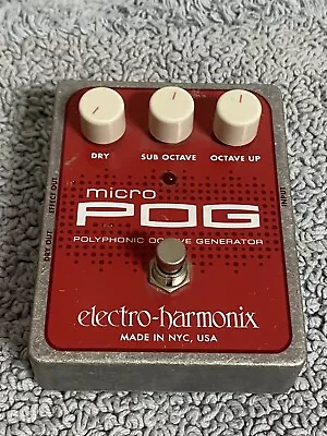 Electro-Harmonix Micro Pog Polyphonic Octave Generator Effects Pedal MicroPog • $160