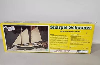 Midwest Product The Sharpie Schooner Wood Display Model  Ship #968 NIB Unopened! • $44.95