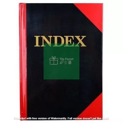 Notebook A6 Black & Red A-z 100lf • $8.95