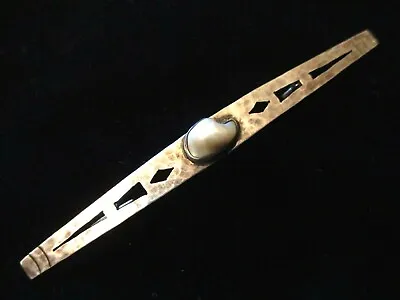 CLARENCE CRAFTERS ? Vintage MISSISSIPPI PEARL Sterling Silver PIN + SIGNED! • $80