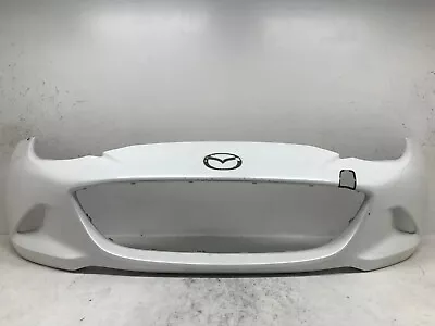 Front Bumper Cover White Mazda MX-5 Miata 16-18 N2Y15003XBB OEM • $420