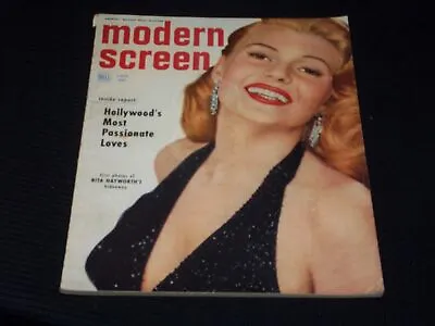 1952 July Modern Screen Magazine - Rita Hayworth Front Cover - E 1838 • $45