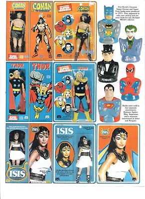 2005 Action Figures Toy PRINT AD ART - MEGO CONAN THOR ISIS Dolls RETRO • $13.49