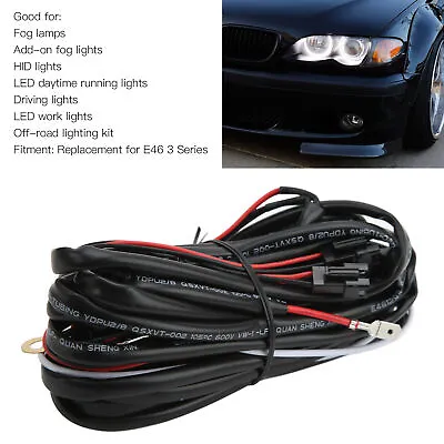 Car Auto LED CCFL Angel Eyes Relay Wire Harness Fade On Off Function For E46 3 • $13.92
