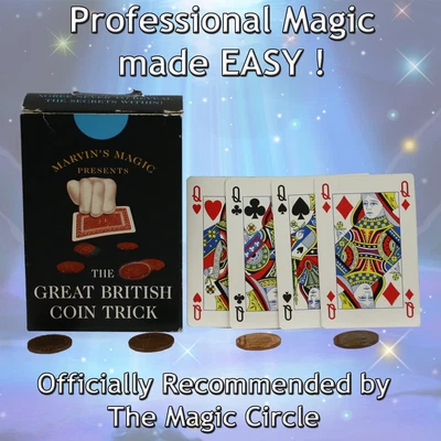 £10.99 • Buy Magic, The Great British Coin Trick, Vintage Magic Trick, All Gimmicks Included!
