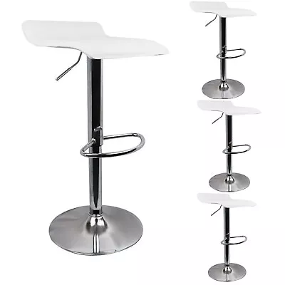 Bar Stools Set Of 4 PU Leather Modern Adjustable Counter Height Swivel Stools • $100.03