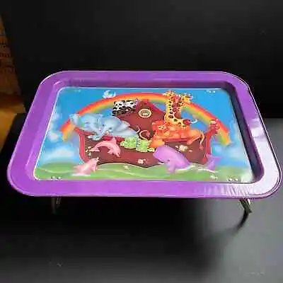 Vintage Kids Childs Noah's Ark Lap Tray W/ Folding Legs  • $19.99