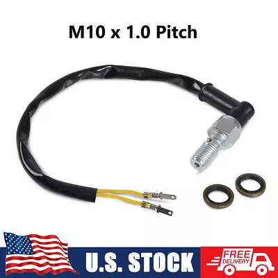 Hydraulic Brake Single Banjo Bolt Light Switch M10x1.0 For Street Off-Road ATV • $8.49