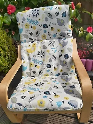 Ikea Poang Kids Chair Cover Slipcover Replacement Cover Cushion Washable • £20