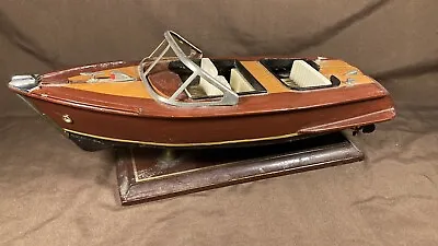 Vintage Chris Craft Style Wooden Model 40s 50s Speed Boat Great Decor • $124.50